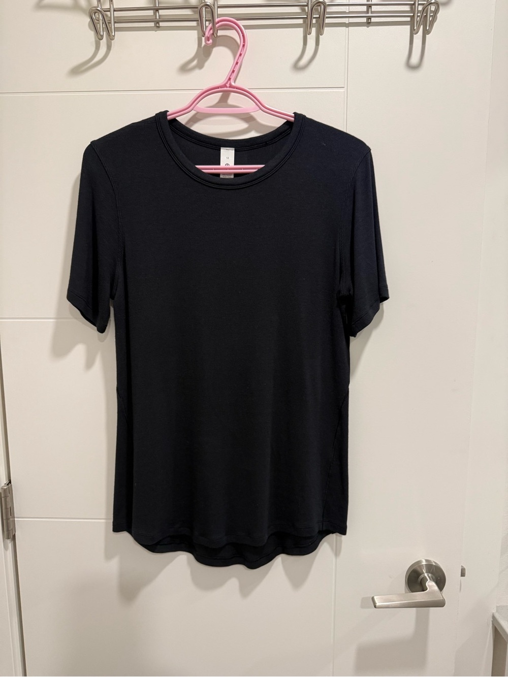 lululemon athletica Black Short-Sleeve Crewneck Tee